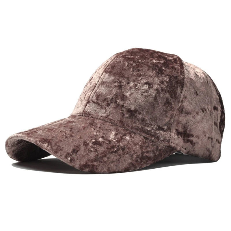 Luxury Velvet Baseball Cap
