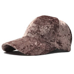 Luxury Velvet Baseball Cap