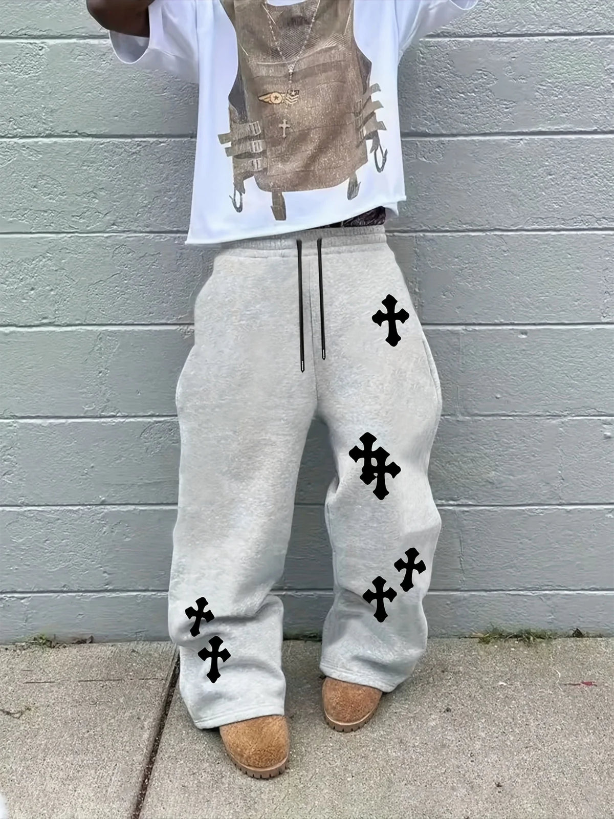 Chrome Hearts Cross Print Joggers