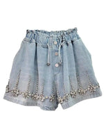 Glittering Gem Denim Shorts