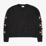 Vertical Cross Mohair Sweater
