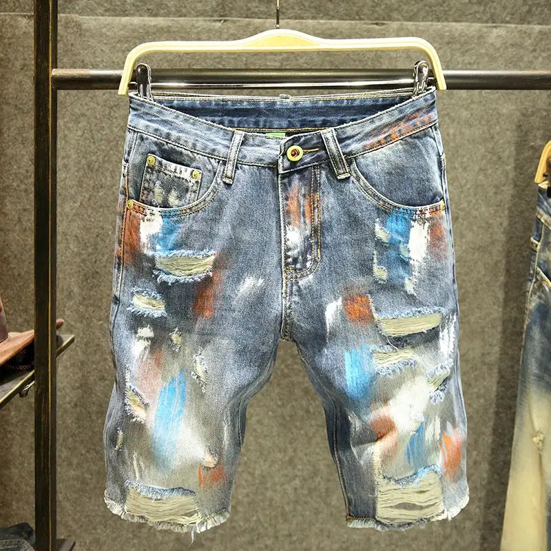 Urban Splash Ripped Denim Shorts