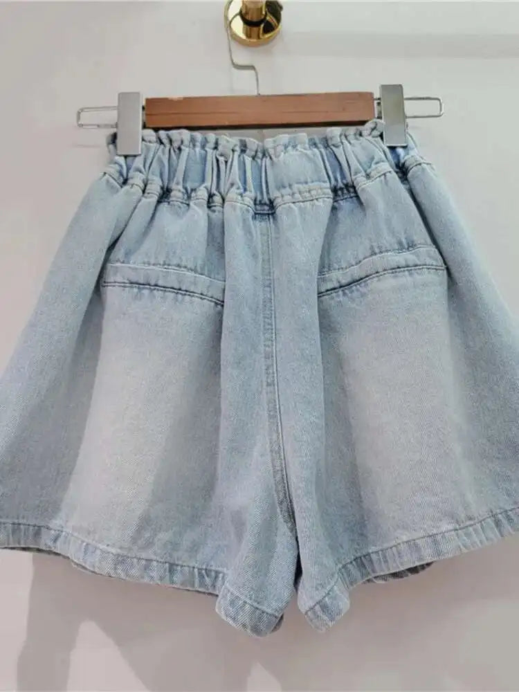 Glittering Gem Denim Shorts