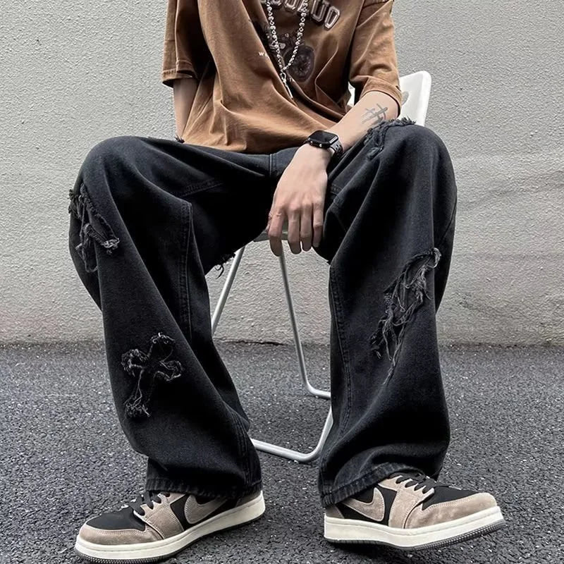 Cross-Stitch Denim Jeans