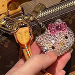 Crystal Hello Kitty Keychain Charm