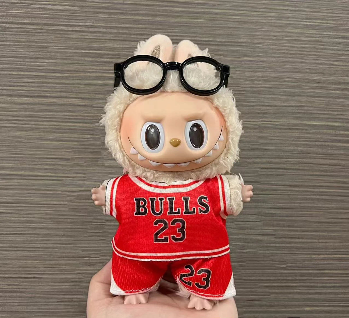 Iconic Bulls 23 Jersey Labubu Outfit Set