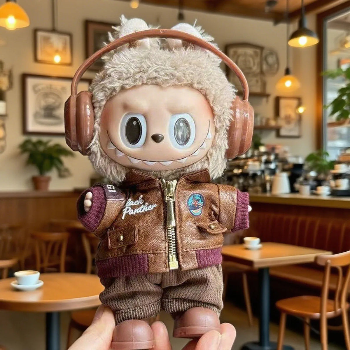 Rugged Labubu Aviator-Inspired Outfit Set
