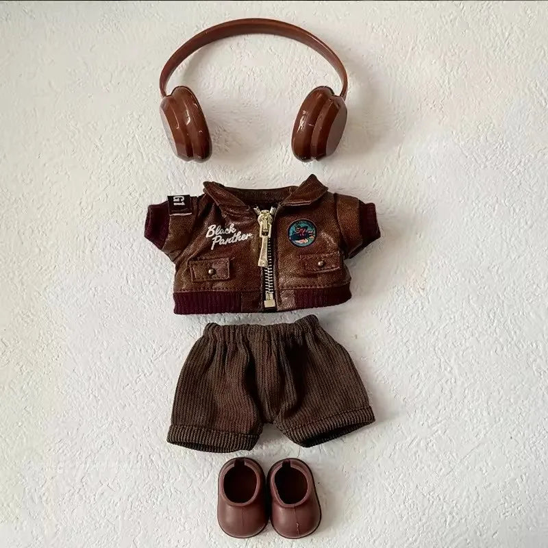 Rugged Labubu Aviator-Inspired Outfit Set