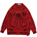 Mystic Vision Skull Knit Streetwear Sweater