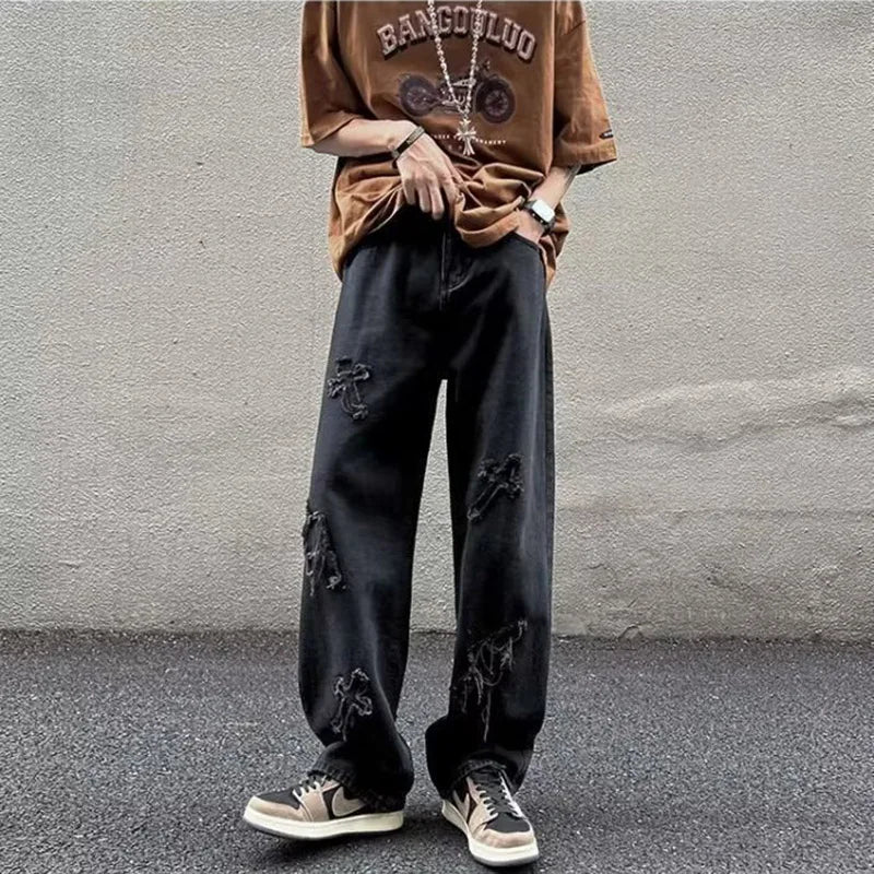 Cross-Stitch Denim Jeans