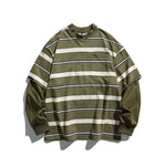 Retro Striped Layered Tee