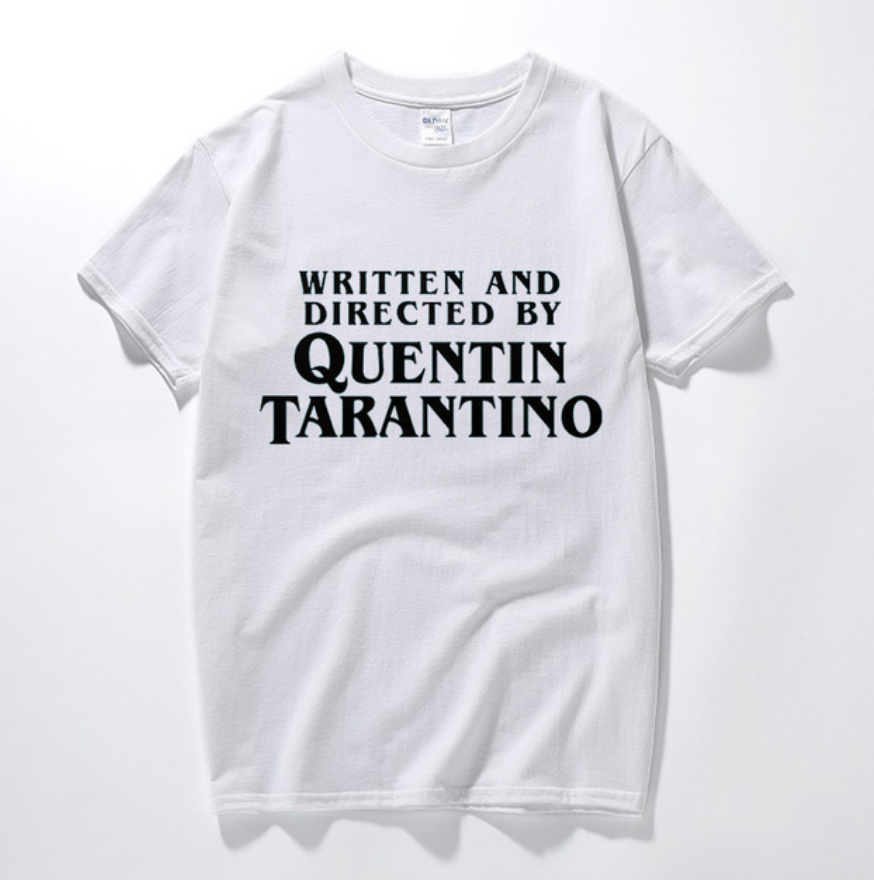 Written and Directed by Tarantino White T-Shirt - AESTHEDEX