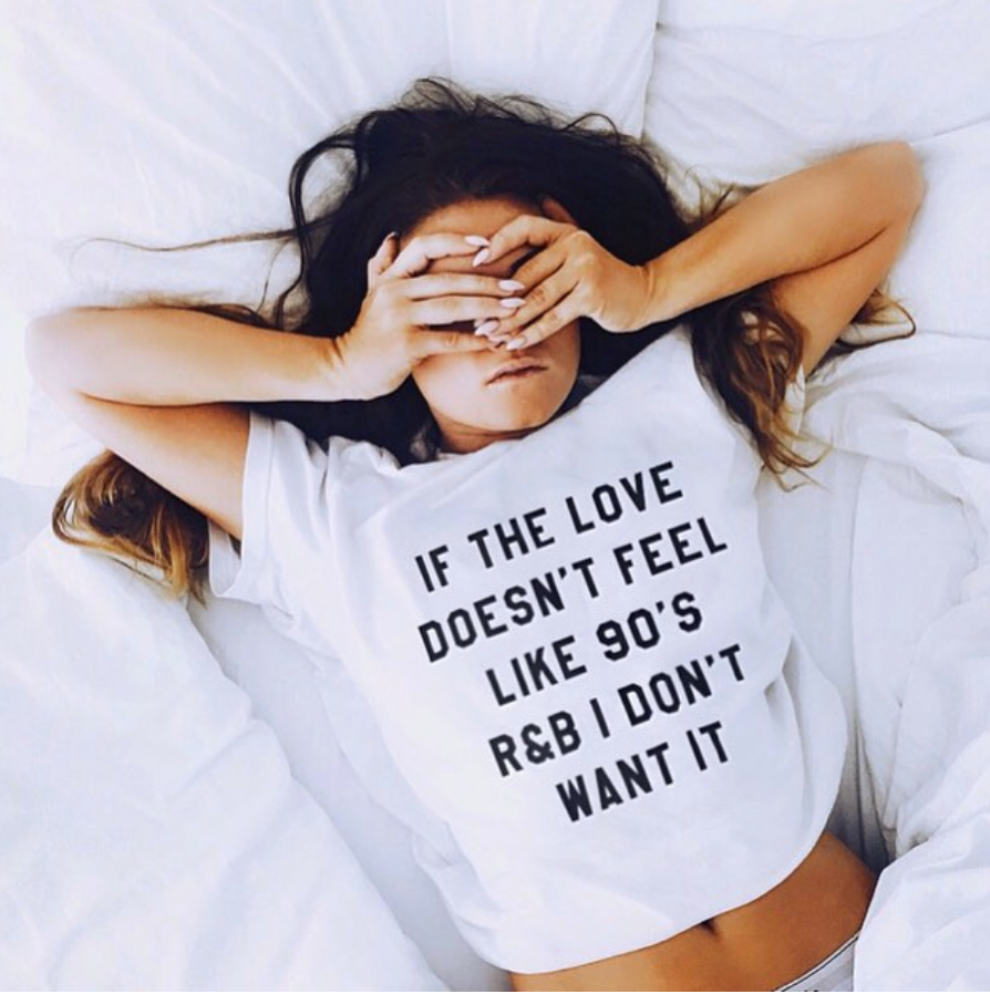 90s R&B Love T-Shirt - AESTHEDEX