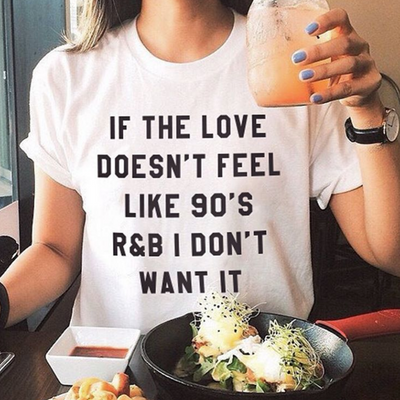 90s R&B Love T-Shirt - AESTHEDEX