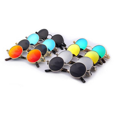 Round Steampunk Sunglasses - AESTHEDEX