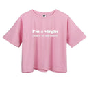 I'm A Virgin (This is an Old T-Shirt) Tee - AESTHEDEX