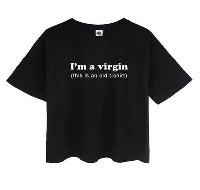 I'm A Virgin (This is an Old T-Shirt) Tee - AESTHEDEX