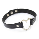 Heart Studded Choker Necklace - AESTHEDEX