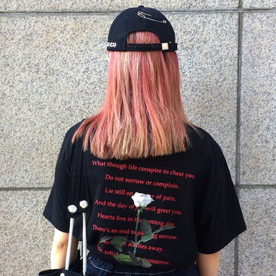 Rose Poem T-Shirt - AESTHEDEX