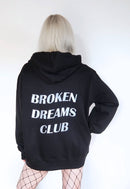 Broken Dreams Club Black Hoodie - AESTHEDEX