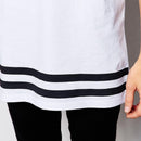 Classic Longline Striped Tee - AESTHEDEX