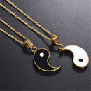 Yin & Yang Matching Gold Necklaces - AESTHEDEX