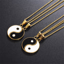 Yin & Yang Matching Gold Necklaces - AESTHEDEX