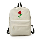 Rose Embroidery Backpack - AESTHEDEX