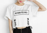 No Hard Feelings Cropped Tee - AESTHEDEX
