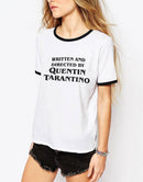 Written & Directed By Quentin Tarantino Ring Tee - AESTHEDEX