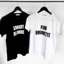 Fun Brunette, Smart Blonde T-Shirt - AESTHEDEX