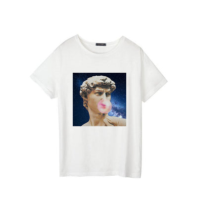 Bubblegum David Graphic Tee - AESTHEDEX