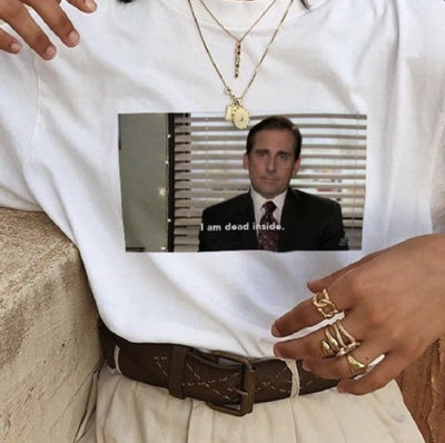 Michael Scott "I Am Dead Inside" T-Shirt - AESTHEDEX