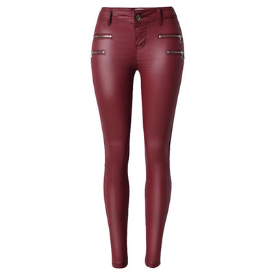 Faux Leather Pants - AESTHEDEX