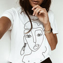 Face-Drawing-Graphic-T-Shirt 